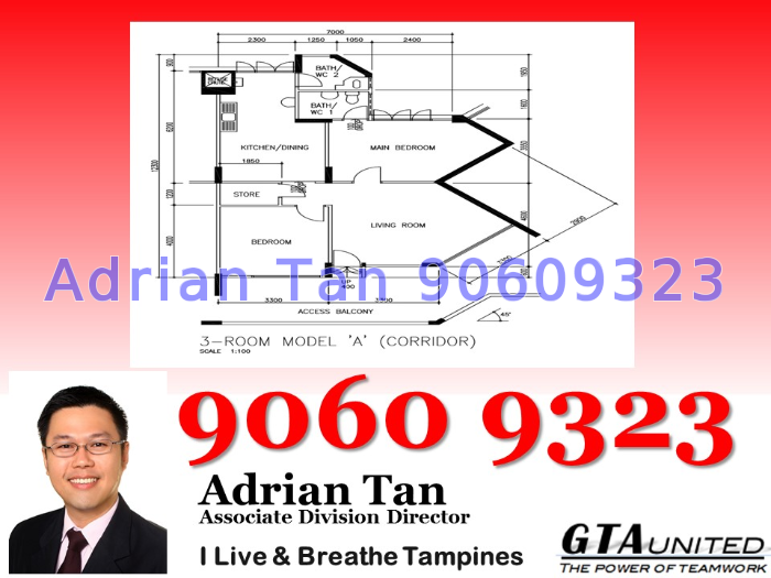 Blk 253 Tampines Street 21 (Tampines), HDB 3 Rooms #44624502